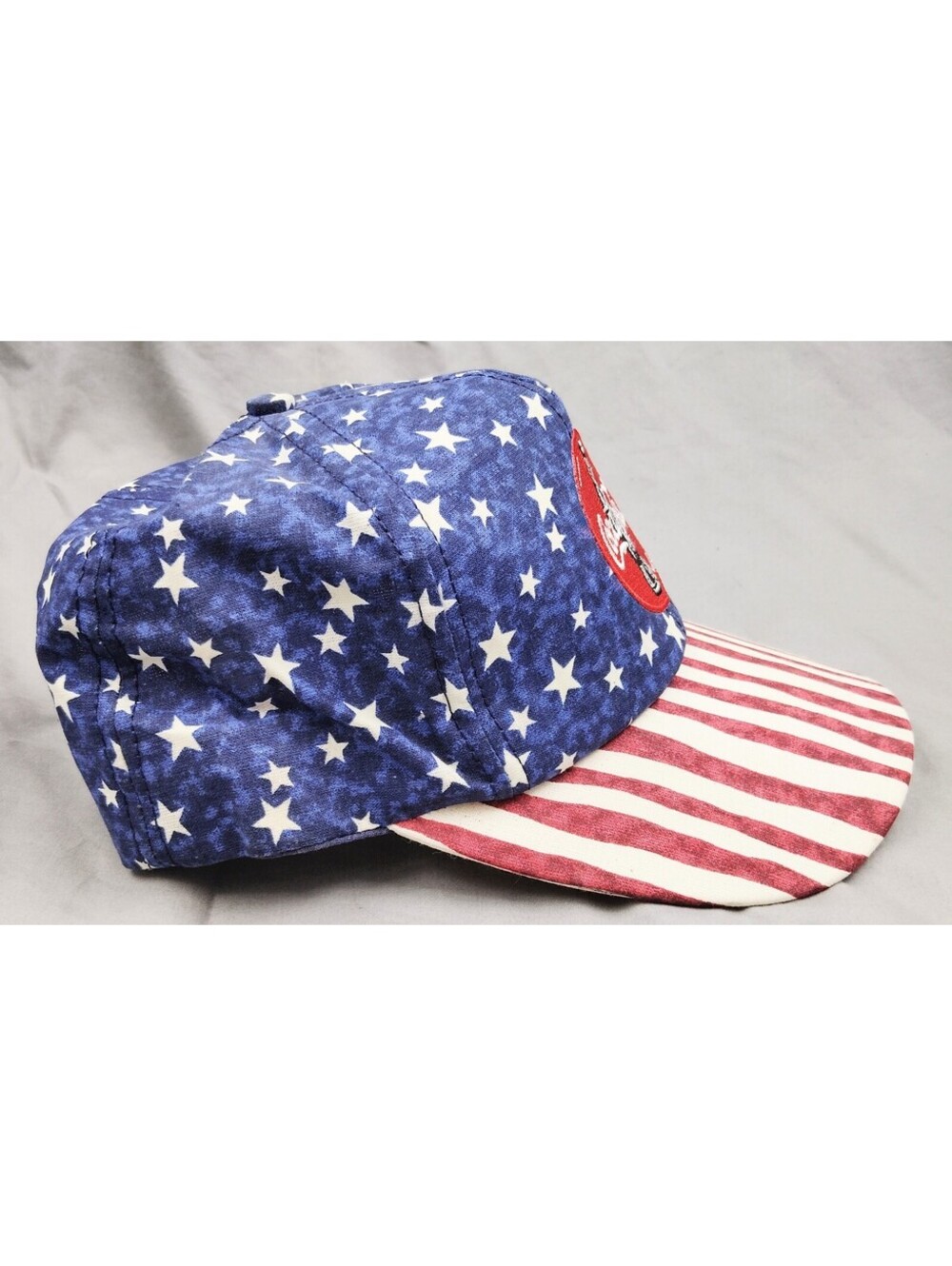 Vintage Coca Cola Hat Stars Stripes American Flag Patriotic Snapback Coke Cap - Picture 2 of 6